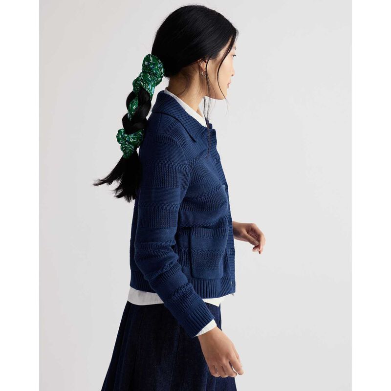 Seasalt Cornwall Larissa Scarf - Woodland Floral Dark Stem image number 2